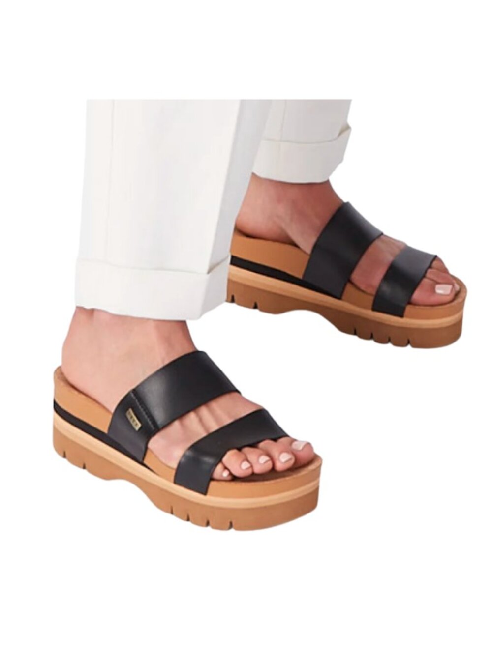 REEF Cushion Vista Higher Women’s Sandals – Black - Picture 3 of 7